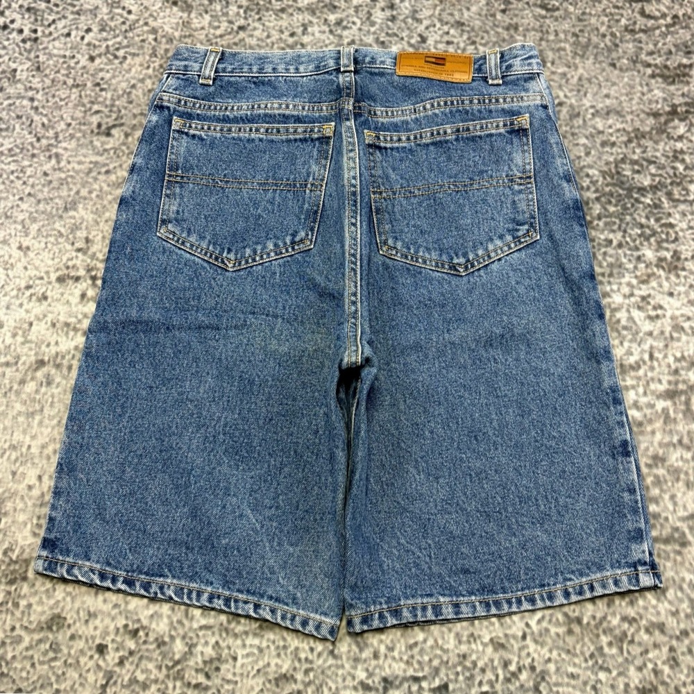 VTG Tommy Hilfiger Denim Shorts Mens 30 Blue Baggy Casual Skater Y2K Denim Jorts